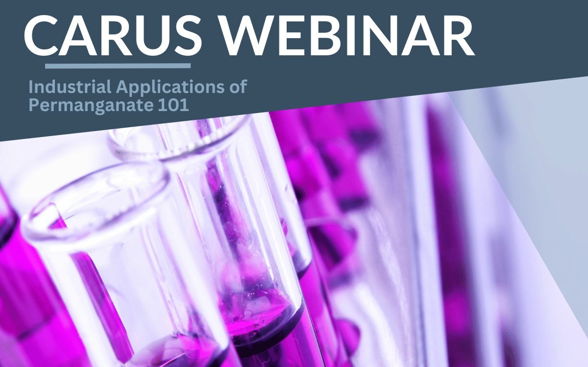 CARUS WEBINAR Industrial Applications of Permanganate 101